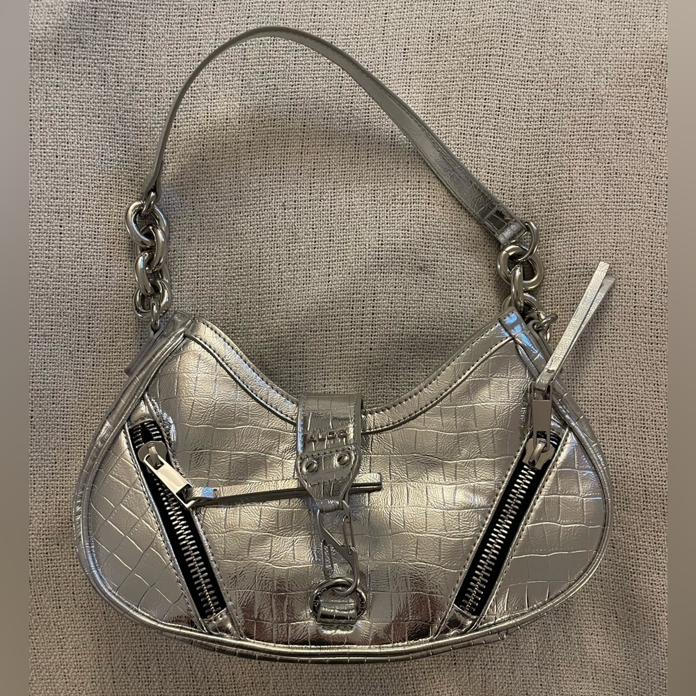 Aldo Silver Shoulder Bag